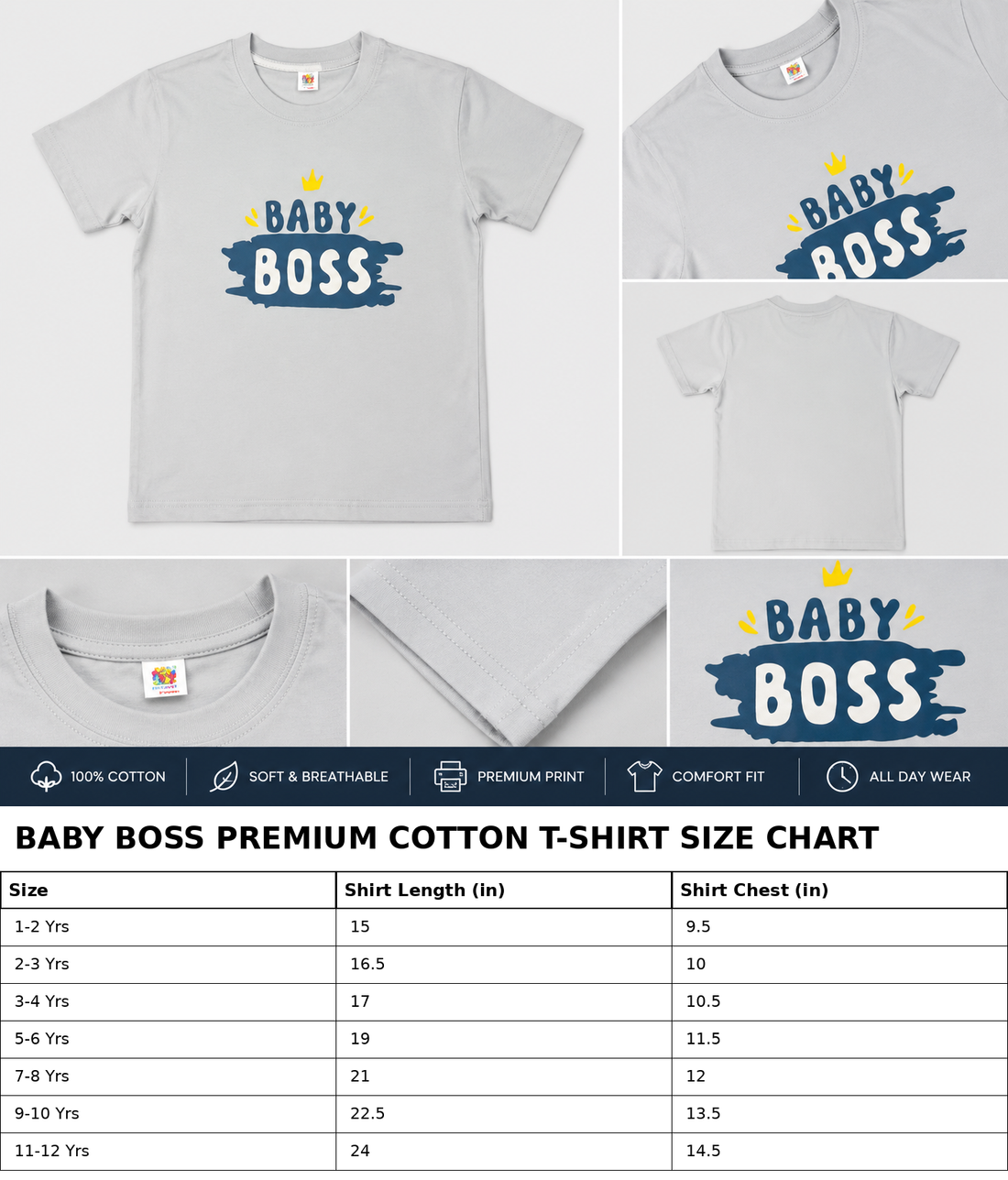 Baby Boss Signature Cotton Tee Shirt