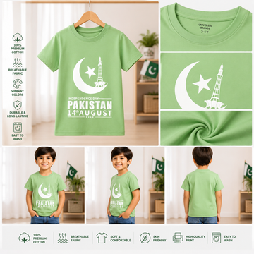 Pakistan Pride Kids T-Shirt – 14 August Special Edition