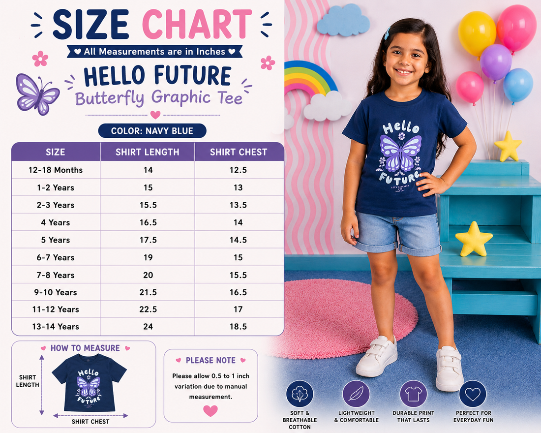 Hello Future Butterfly Graphic Tee