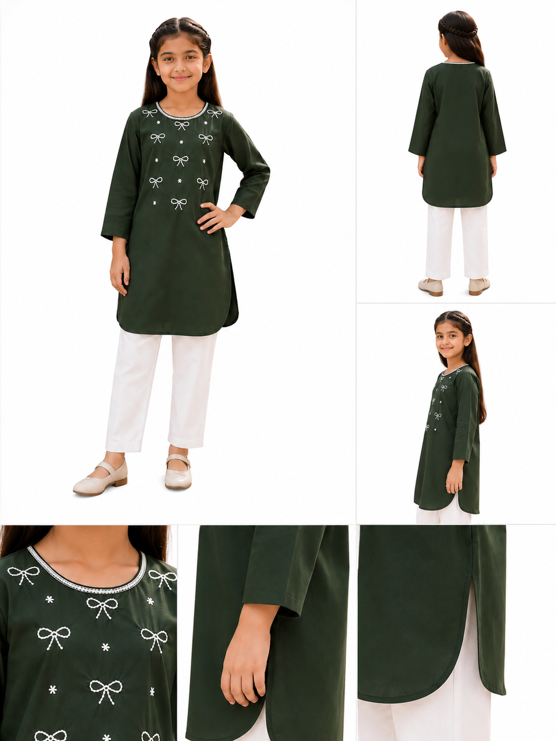 Emerald Bow Co-Ord Set – Green