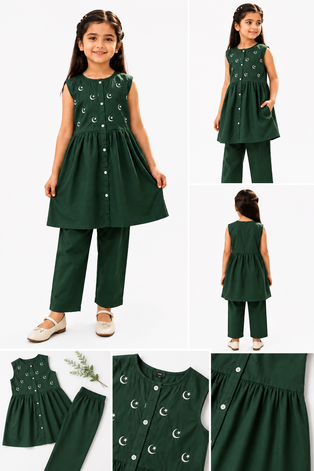 Emerald Crescent Co-Ord Set – Green