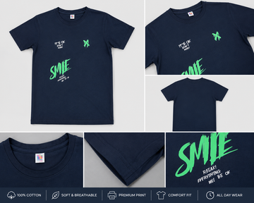 Midnight Smile Cotton T-Shirt