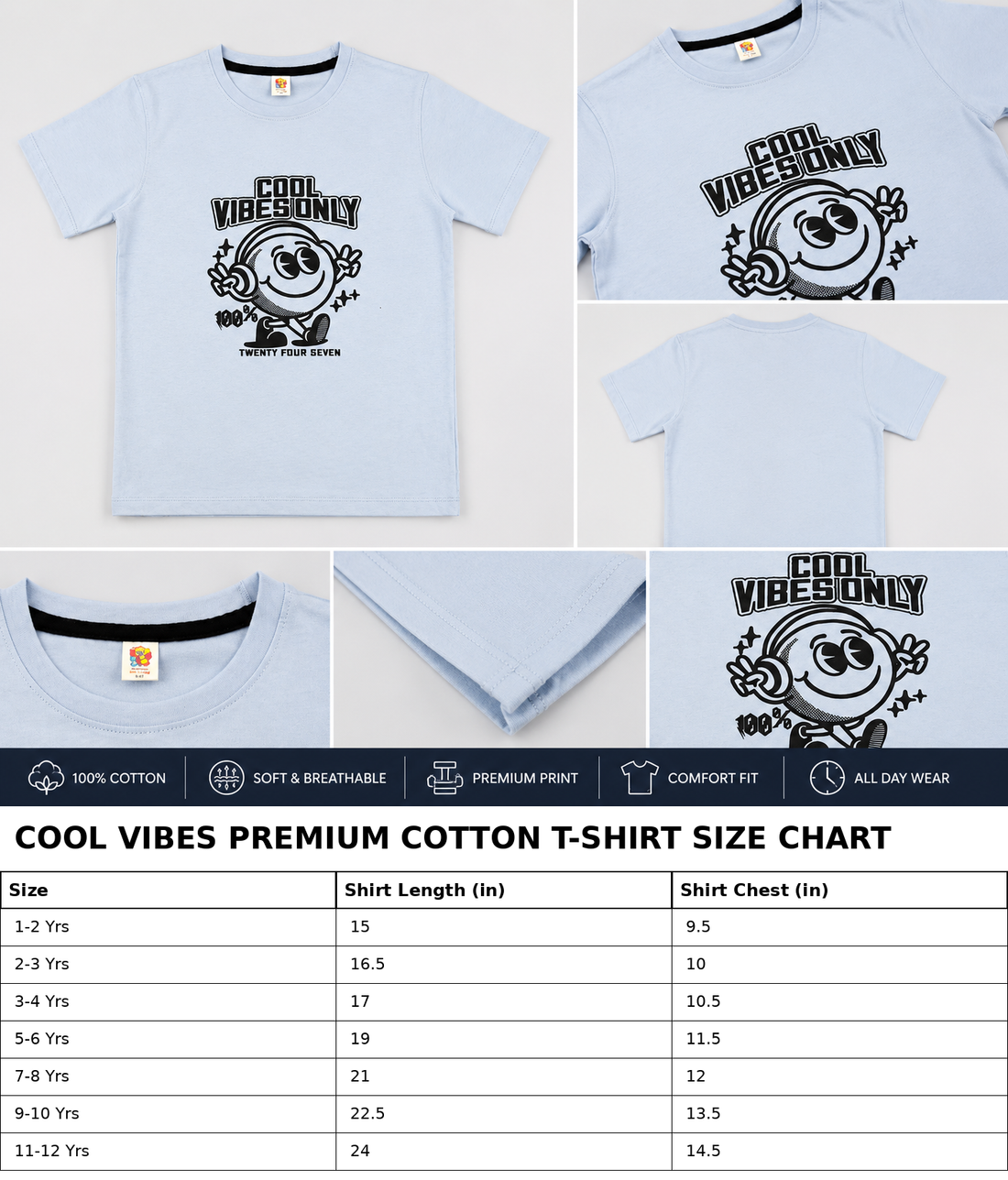 Cool Vibes™ Premium Cotton Tee