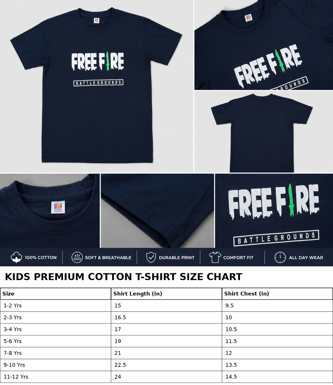 Midnight Warrior Cotton T-Shirt
